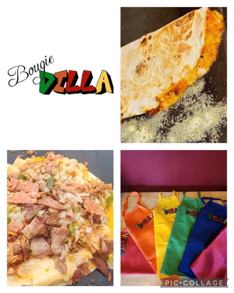 BougieDilla collage for a business that makes quesadillas. 