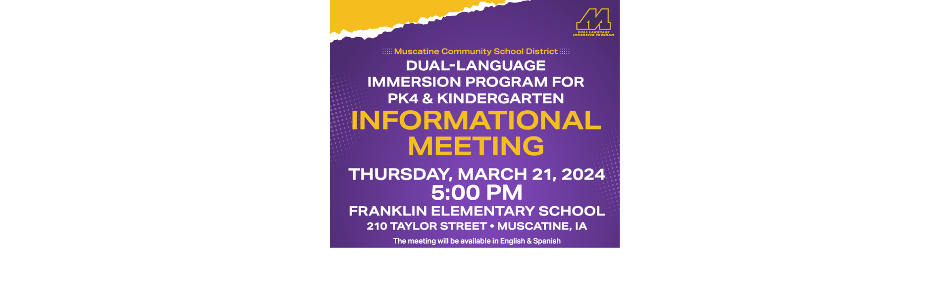 MCSD Dual-Language Program Meeting!