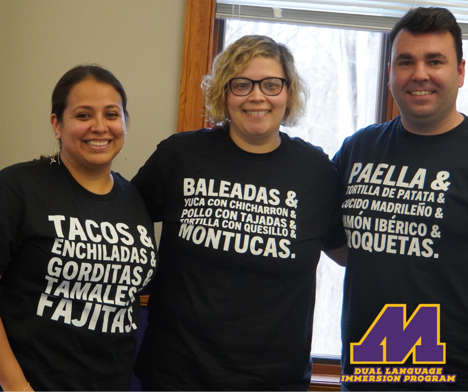 Picture of the district dual language immersion program teachers posed together in February of 2024. 