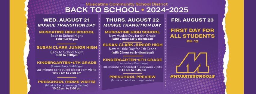 MCSD Back-to-School Calendar 2024!